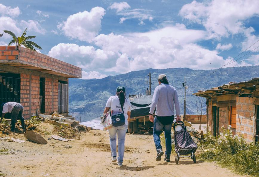 A landscape in Nueva Jerusalén, Colombia